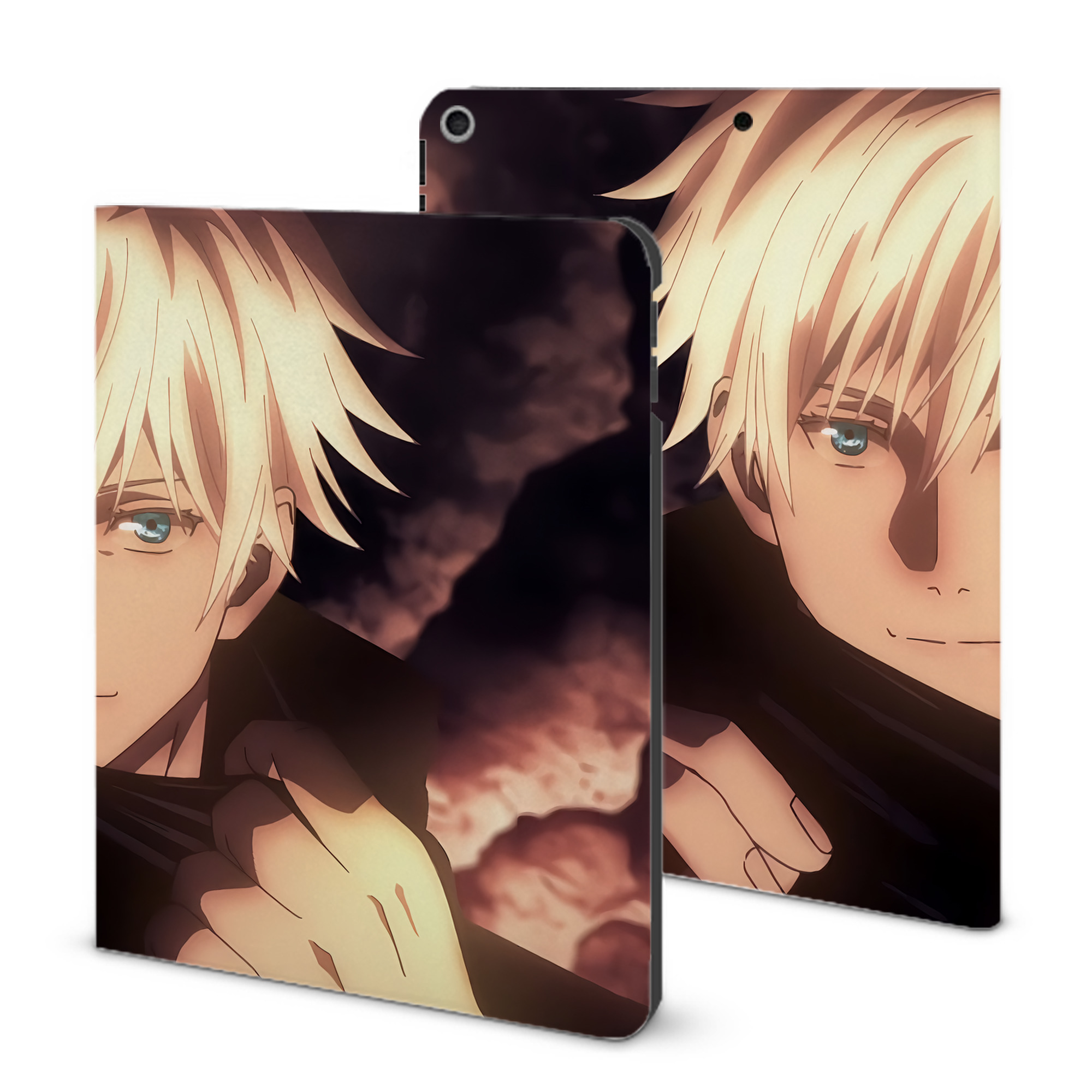 （画像用） 呪術廻戦 Jujutsu Kaisen IPad ケース ブック型 PUレザー TPU 耐衝撃 軽量 薄型 ペン収納なし 全面保護 IPad 各モデル対応